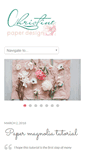 Mobile Screenshot of christinepaperdesign.com