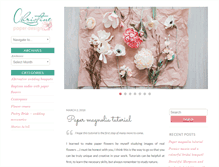 Tablet Screenshot of christinepaperdesign.com